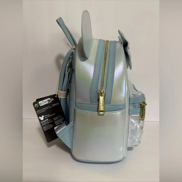 Disney Loungefly The Minnie Mouse Classic Series Mini Backpack - Iridescent Sky - Picture 3 of 12